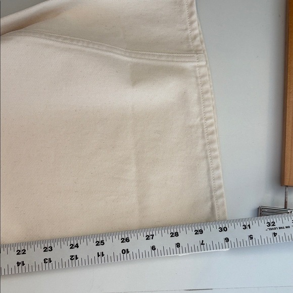 J Crew Utility low-rise wide-leg jean Size 32 Ecru - Picture 9 of 10